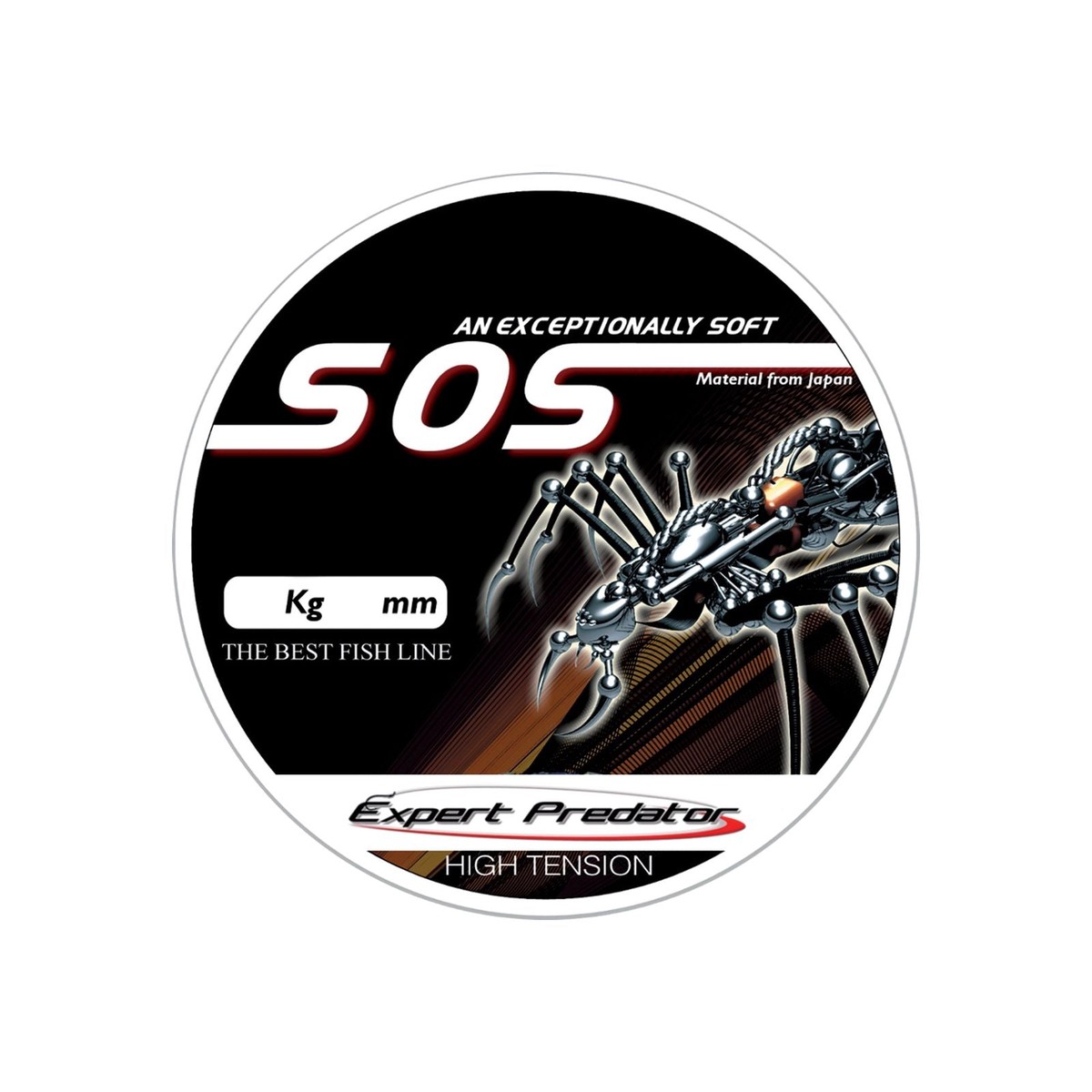 Monofilament Nylon Line Sos 2x150m 4,2kg 0,22mm Expert Predator 60616 - Default Title